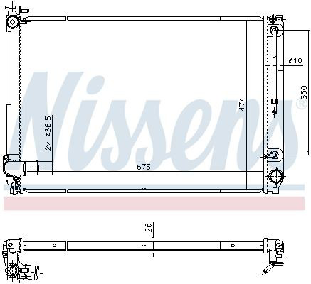 Comprar 646887 Nissens Radiador de auto