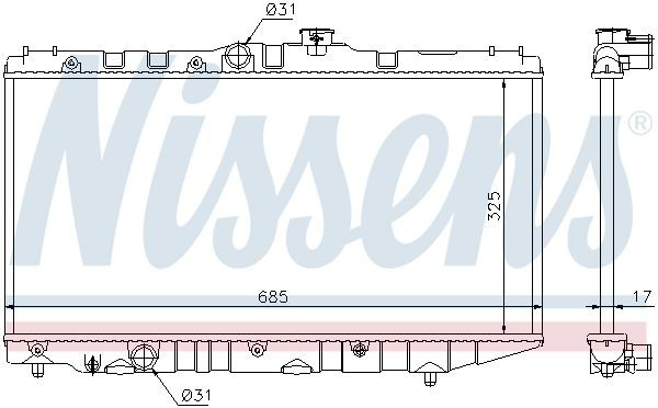 64718 Nissens Refrigeración del motor