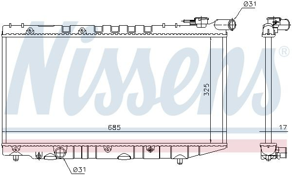 Comprar 64835 Nissens Radiador de auto