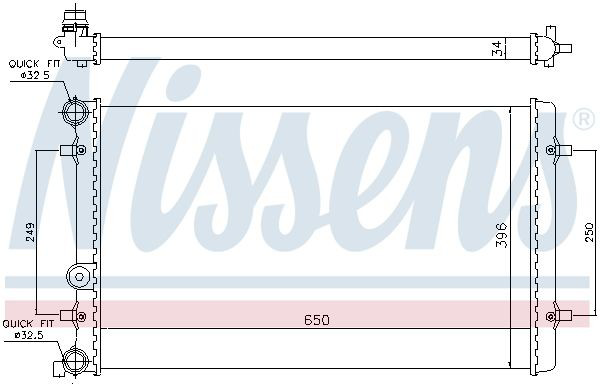 65011 Nissens Refrigeración del motor