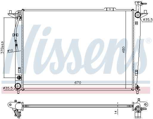 666208 Nissens Refrigeración del motor