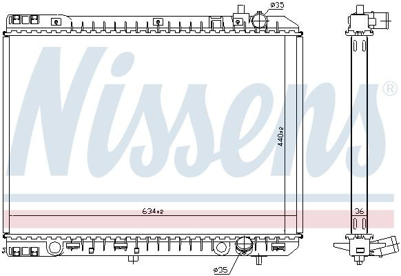 666230 Nissens Refrigeración del motor