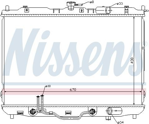 66636 Nissens Refrigeración del motor