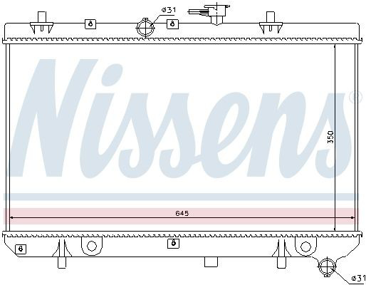 66665 Nissens Refrigeración del motor