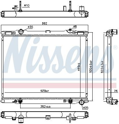 66773 Nissens Refrigeración del motor