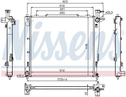 Comprar 66782 Nissens Radiador de auto