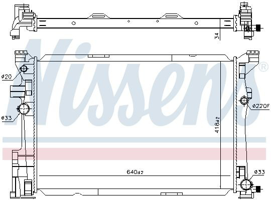 Água radiador Nissens 67187 precio, desde 135,67 EUR