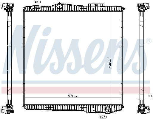 672910 Nissens Refrigeración del motor