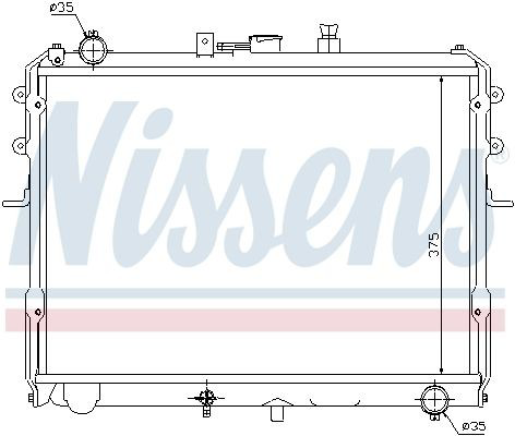 67358 Nissens Refrigeración del motor