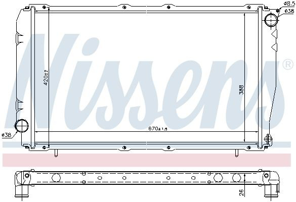 67740 Nissens Refrigeración del motor
