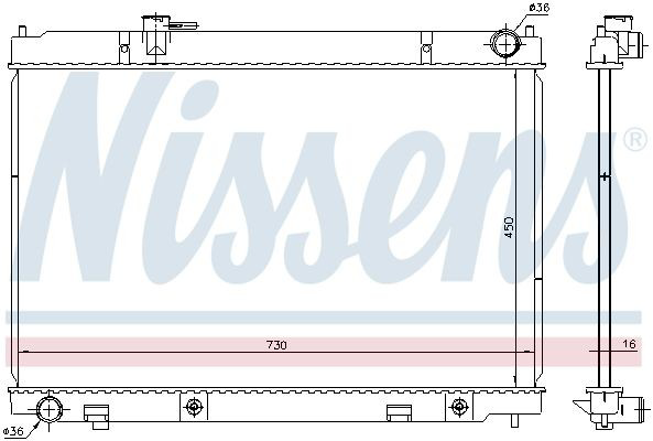 Radiador 681214 Nissens