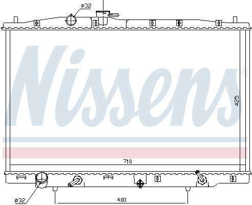 Radiador de água Nissens 681393