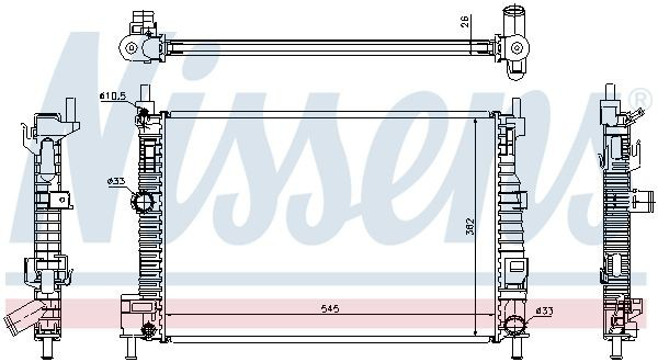 68523 Nissens Refrigeración del motor