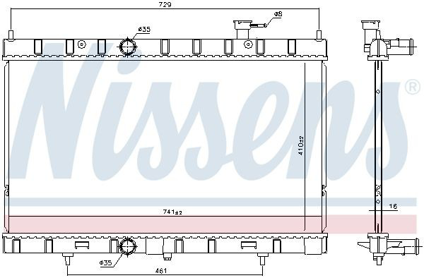 68789 Nissens Refrigeración del motor