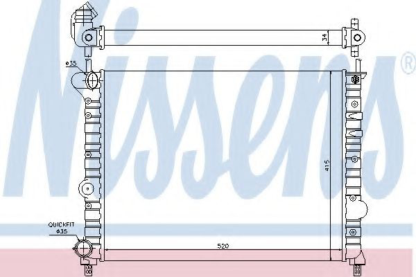 68800 Nissens Refrigeración del motor