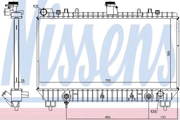 69097 Nissens Refrigeración del motor