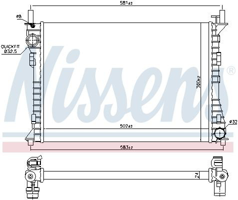 Comprar 69224 Nissens Radiador de auto