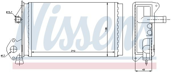 73964 Nissens Radiador interior