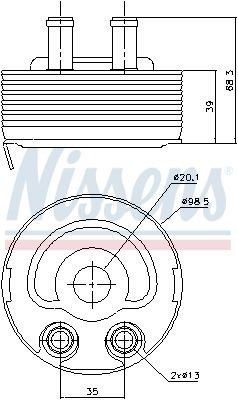 Comprar 90719 Nissens Radiador de aceite debajo del filtro