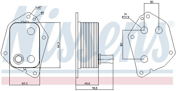 Comprar 90721 Nissens Radiador de aceite debajo del filtro