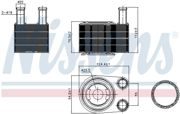 Radiador de aceite Nissens 90845 precio, desde 78,77 EUR