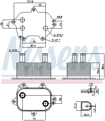 Comprar 91205 Nissens Radiador de aceite