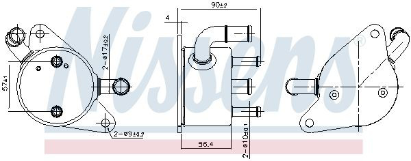 Radiador de refrigeración de la transmisión 91284 Nissens