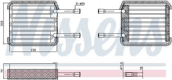 Evaporador, aire acondicionado para Ford Ka  RBT