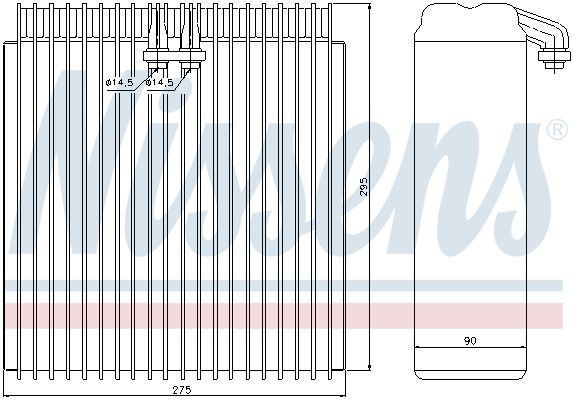 Evaporador, aire acondicionado para Toyota Land Cruiser 80 J8