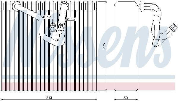 Evaporador Nissens 92187