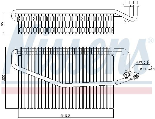 Comprar 92245 Nissens Evaporador de aire acondicionado