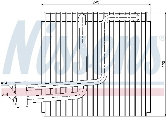 Evaporador, aire acondicionado para KIA Sorento I JC