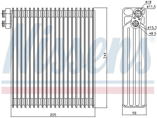Evaporador de aire acondicionado Nissens 92302 precio, desde 86,79 EUR