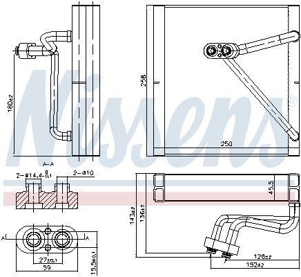 Evaporador de aire acondicionado Nissens 92353 precio, desde 121,97 EUR