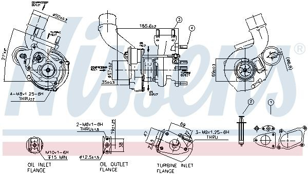 Turbocompresor Nissens 93020 precio, desde 291,85 EUR