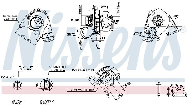 93051 Nissens Turbo para motor