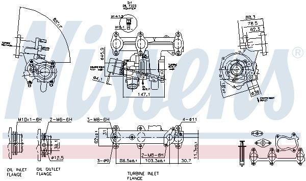 93095 Nissens Turbo para motor