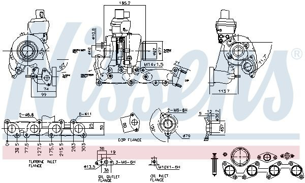 Turbocompresor 93168 Nissens