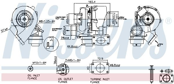 Turbocompresor 93202 Nissens