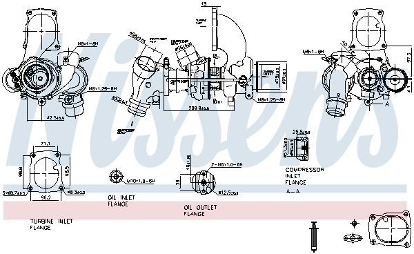 Turbocompresor 93205 Nissens