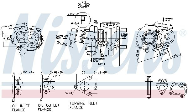 Turbocompresor Nissens 93219 precio, desde 226,21 EUR