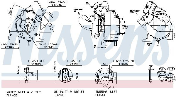 93241 Nissens Turbo para motor