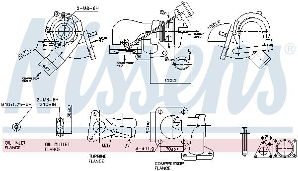 93251 Nissens Turbo para motor