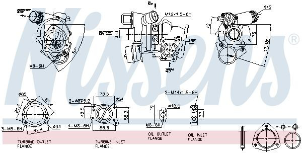 Turbocompresor 93282 Nissens