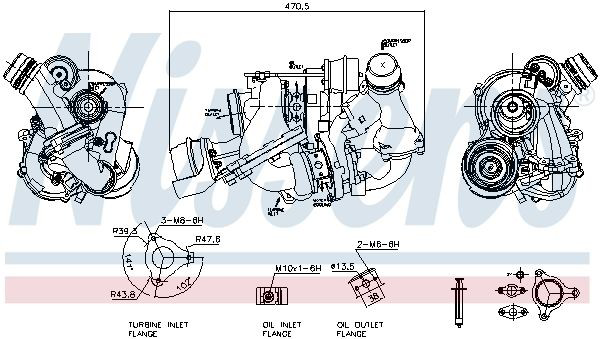 Turbo para motor para Mercedes GLC  X253