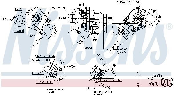 93421 Nissens Turbo para motor