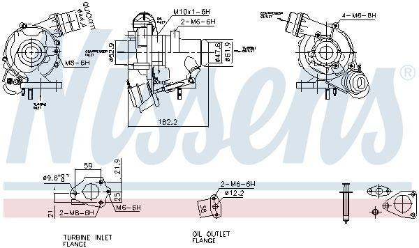 93426 Nissens Turbo para motor