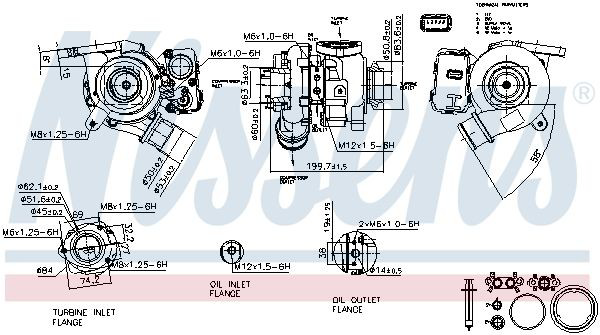 93432 Nissens Turbo para motor