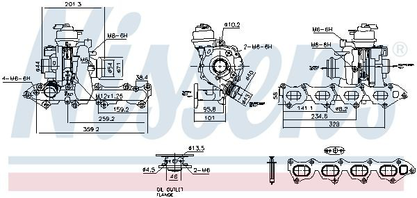 93460 Nissens Turbo para motor