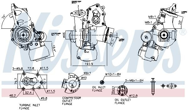 Turbocompresor 95523926 General Motors